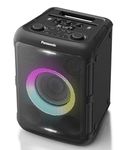 Panasonic SC-TMAX45E-K High Power Audio System Speaker with Bluetooth, 1000W, Integrated Lights, USB, Optical Input for TV, Guitar Inputs and Microphone for Karaoke, Black