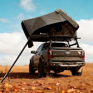 Bayati Rooftop Tent Hard Shell, Easy Set Up Pop Up Large Tent for 2-3 Person & Family Camping, Windproof Waterproof UV-Resistant Blackout Privacy 4 Season Tents for Truck, Jeep, SUV, Van, Trailer