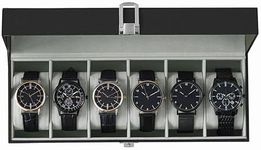 SONGMICS Watch Box, 6-Slot Watch Ca