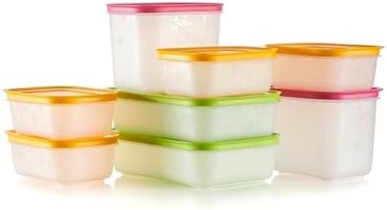 Tupperware Freezer Mates Gen II Food Storage Container Set - Dishwasher Safe & BPA Free - (8 Containers + 8 Lids)