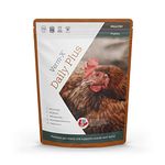 Verm-X Daily Plus 100% Natural Pellets for Poultry. With Dandelion and Astragalus. Supports Intestinal Hygiene, Liver and Kidney Function and Immune System. Contains Prebiotic. Wormwood Free.