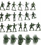 Chuz N Pick 50 Piece Plastic Army Toys Soldiers Set for Kids Playing Model Making Educational Purpose