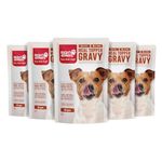 Natural Meal Topper Gravy - Chicken, Sardine & Bone Broth for Dogs - High in Collagen & Nutrient-Rich - 100% Natural, No Preservatives, Supports Joint & Muscle Health (Pack of 5)