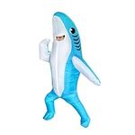 FXICH Inflatable Costume Adult shark costume- Funny Dress Party Costume for Adult Halloween blue