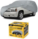 BDK SUV Van Cover - Universal Fit, Non Woven, Grey W/Secure Lock (Fits up to 185")