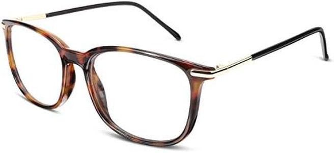 GQUEEN Fashion Fake Glasses Non Prescription Glasses Clear Lens Glasses Nerd Plain Frames Women Men, 201579