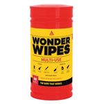 SIKA - Wonder Wipes Multi-Use Cleaning Wipes for the Building Trade - Specially Formulated to Clean Hands, Tools and Surfaces - 100 Wipes