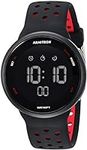 Armitron Sport Quartz Fitness Watch with Silicone Strap, Black, 22 (Model: 40/8423BRD)