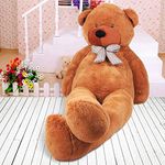 ToYBULK Real Giant Teddy Bear, 7 Feet Tall Brown Teddy Bear, 84 Inches Soft Toys (with 30cm Heart Free) (7 Feet, Brown)