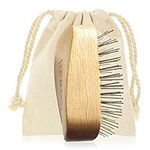 Hair Brush for Smoother Hair – Detangling Scalp Massager - Plastic Free & PETA Approved – Palm Hairbrush For Wet or Dry Hair – Eco-Friendly Hairbrush to Reduce Frizz – Made in the UK by The Pro Co.