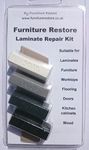 Furniture/Laminate / Kitchen Cabinet/Worktop Repair Soft Wax Filler Kit Black, White, Anthracite Grey and Window Grey by Veneers Online Ltd