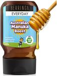 Berringa Raw Unfiltered Eucalyptus Manuka Honey Squeeze Bottle - Certified MGO 50+ 400g | Everyday Boost | Traceable Genuine Local 100% Pure Australian | Non-GMO Superfood | Convenient No Drip Squeezy