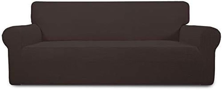 Easy-Going Stretch 4 Seater Oversized Sofa Couch Cover Chocolate