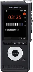 OM SYSTEM OLYMPUS DS-2600 Digital Voice Recorder, Rechargeable Batteries, Case & OM Digital Solutions Dictation Software, Black