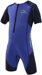 Aqua Sphere Stingray Short Sleeve Kids Wetsuit - Keeps Kids Warm & 100% UV Protection - Freedom of Movement in & Out of Water | Unisex Children, Size 6, Royal Blue/Navy Blue, (SJ43542046)