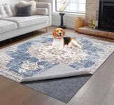 Non-Slip Rug Pads 8 x 10 ft, 100% Waterproof Extra Large Area Rugs Non Skid Rug Pad for All Floors and Finishes Durable Hardwood Floor Protective Felt Keeps Rugs in Place, Safe and Secure