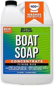 Premium Grade Boat Soap, Marine Concentrate Cleaner, 1 Gallon, Wash and Wax for Freshwater and Saltwater Use, Cleans Fiberglass Boat Hulls, RVs, Marine Cleaning Supplies