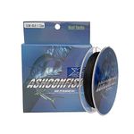 Ashconfish Colorfast Braided Fishing Line- 4 Strands Braided Lines Unfading -Abrasion Resistant - Zero Stretch-Smaller Diameter, 300M/328Yards 30LB Black