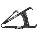 GoFit Accurate Body Fat Caliper - Charts and Instruction Manual,Black,GF-Cal