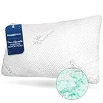 Snuggle-Pedic Shredded Memory Foam Pillow - The Original Cool Pillows for Side, Stomach & Back Sleepers - Sleep Support That Keeps Shape - College Dorm Room Essentials for Girls and Guys - King