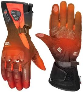 KEMIMOTO Heated ADV Riding Gloves, Waterproof Dual-Zone Winter Gloves