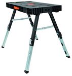 Disston Omni Plus 5 in 1 Workbench, Clamping Table, Scaffold, Dolly and Creeper All in one Work Table Orange/Black