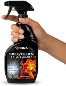 Kona Safe/Clean Grill Cleaner Spray - Now 40% More Cleaning Power, Heavy Duty No-Drip Gel, Eco-Friendly, Food Safe, BBQ Grate Degreaser, Biodegradable, Made in Michigan USA - 23oz