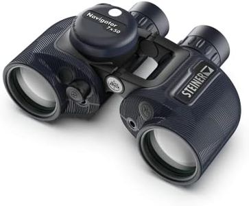 Steiner Navigator 7x50 Binoculars - Magnification 7X - High Contrast Optics - Floating Prism System - Sports-Auto Focus - Delivers Excellent Image Clarity, Navy Blue with Compass (2343, New Version)