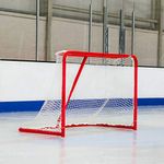 FORZA Professional Hockey Goal | Full Size IIHF 72 inch Regulation Ice Hockey Goal | 2 inch Galvanized Steel Frame and 5mm Net | Hockey Net & Hockey Goal Set