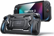 JSAUX Protective Case Designed for Nintendo Switch 2 2025, TPU Grip Portable Cover Compatible for Switch 2 Case and JoyCon Controller, Accessories with Shock-Absorption and Anti-Scratch Design-Black