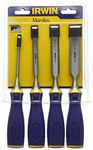 IRWIN 10505173 M500 Bevel Edge All-Purpose Chisel with Striking Cap Set (4-Piece)