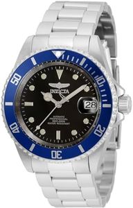 Invicta Automatic Pro Diver Stainless Steel Watch, Silver, 35694