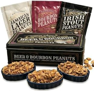 Nuts Gift Basket for Men, Unique Flavored Peanuts Assortment in a Cool Tin Gift Box, Birthday Gift for Men, Great Gift for Men, Healthy Snack