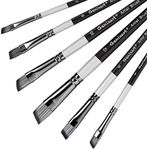 Angular Paint Brushes Set, 6 Pcs An