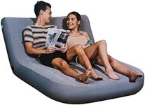 CleverSpa Inflatable Double Lounger Gray(155cm+85cm)