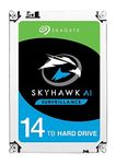 Seagate Skyhawk AI 14TB Surveillance Internal Hard Drive HDD–3.5 Inch SATA 6Gb/s 256MB Cache with Drive Health Management + 3-Year Rescue Service (ST14000VE0008)