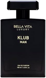 KLUB Men's Eau De Parfum (3.38 fl. oz.) | Intense, Masculine Party Perfume for Men | Family: Citrus, Spicy, Woody, Amber | Notes: Lemon, Jasmine, Rose, Musk, Amber, Vanilla, and Patchouli.