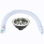 SILVER LINE Stainless Steel Sink Coupling with Drain Pipe