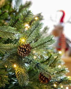 WeRChristmas 8ft Pre-Lit Christmas Tree – Artificial Holiday Decor