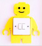 London Golden Swan Super Cute Lego Man Light Switch Wall Sticker, Kids Children Girls Boys Bedroom Nursery Decor In 2 To 3 Working Days!