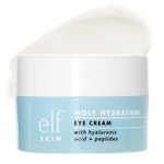 e.l.f. SKIN Holy Hydration! Eye Cream, Infused with Hyaluronic Acid & Peptides, Minimizes Dark Circles, 0.53 Oz (15g)