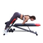 Finer Form Multi-Functional Gym Bench for Full All-in-One Body Workout – Versatile Fitness Equipment for Hyper Back Extension, Roman Chair, Adjustable Situp, Decline, Flat Bench