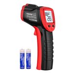 Eventek Infrared Thermometer Gun -50 ° C ~ 600 ° C (-58 ° F ~ 1112 ° F), Non-Contact Laser Thermometer Gun for Cooking, Pizza Oven, Fridge, Temperature Gun with Adjustable Emissivity(NOT for Humans)