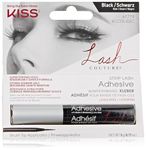 Lash Couture Black Strip Lash Adhesive with Biotin & Blueberry Extract, Latex-Free, Dermatologist Tested, Contact Lens Friendly, Strong Hold, Gentle Formula, with Brush Tip Applicator, 0.17 Oz.