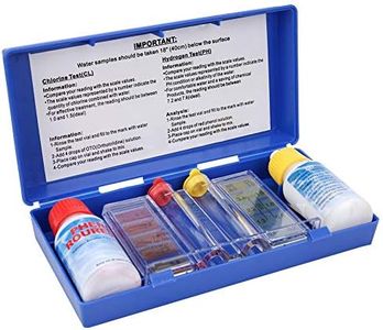 2-Way Pool Water Quality Testing Kit, Standard Dual Test Kit Chlorine & PH with Carry Case for Swimming Pool, Drinking Water and Spa.
