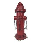 Glorison Fire Hydrant for Dogs to Pee On-16 Inches Red Puppy Pee Post Training Tool Resin Yard Garden Indoor Outdoor Statue