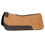 HILASON Western Wool Felt Gel Horse Saddle Pad Top Suede Leather Brown