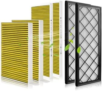 StaunchAuto Intake Filter and Cabin Air Filter Set for 2020-2026 Tesla Model Y, 2025 2026 Model Y (Juniper Refresh) - Activated Carbon - 6 Pack- Replace#165837500A 165837600A Car Accessories