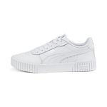 Puma Womens Carina 2.0 White-White-Silver Sneaker - 5 UK (38584902)