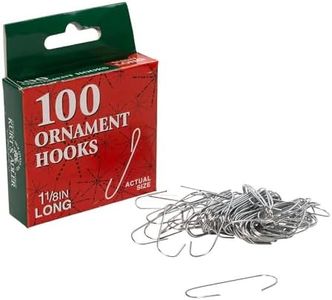 Kurt Adler Christmas Ornament Hooks 100 Pieces Box Set